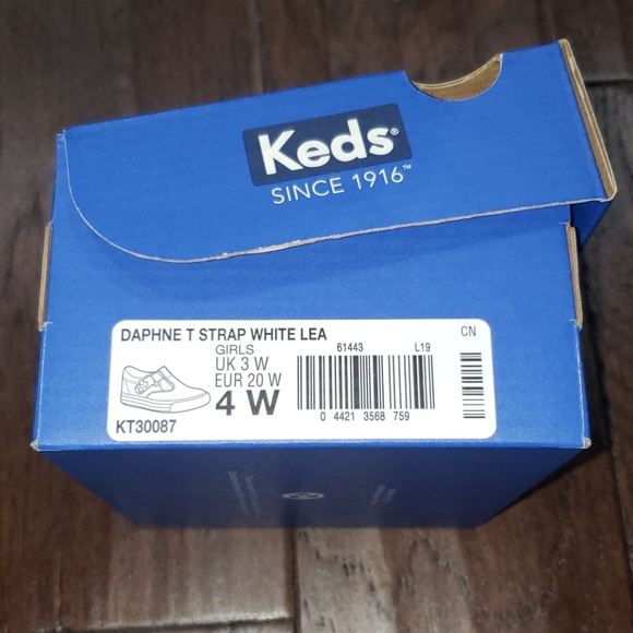 Keds Daphne T Strap White Lea Girls Shoe - Picture 7 of 8